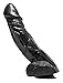 Sexflesh Big Black Bob Suction Cup Dildo, 11 Inch