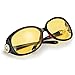 Myiaur Night-driving Glasses for Women and Man, Oversized Night-Vision Glasses for Safe Driving, Polarized HD Yellow Glasses