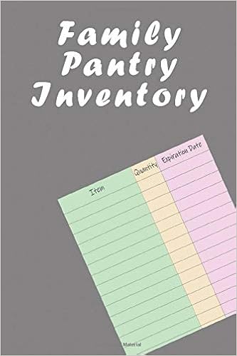 Family Pantry Inventory Family Pantry Inventory List Family