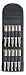 Uncle Mike's Folding Cartridge Carrier - Rifle Folding Rifle Cartridge Kodra Black Ammo Pouch 10 Loop, Card 88451