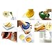 ReaLegend Kitchen Utensils 8 in 1 Kitchen Gadgets Maker(Funnel, Juicer Lemon squeezer, Spice grater, Egg masher, Cheese grater, Egg separator, Measuring cup, Can opener)