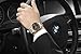Watches Mens Sports Chronograph Waterproof Analog Quartz Watch with Black Leather Band Fashion Watch Women Watches (K-Rose Black)
