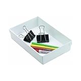 Rubbermaid Drawer Organizer, 9 by 6 by 2-Inch, White (4-Pack)