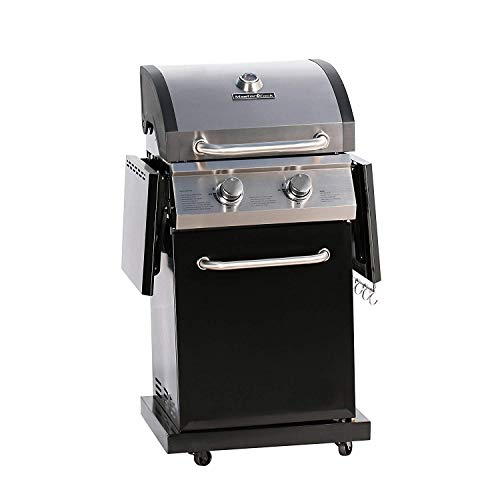 MASTER COOK Gas Grill,2-Burner Cabinet Liquid Propane Gas Grill- Stainless Steel 32000BTU 312 sq.in. Cooking Area Porcelain Grill Grate - Thumbnail 6
