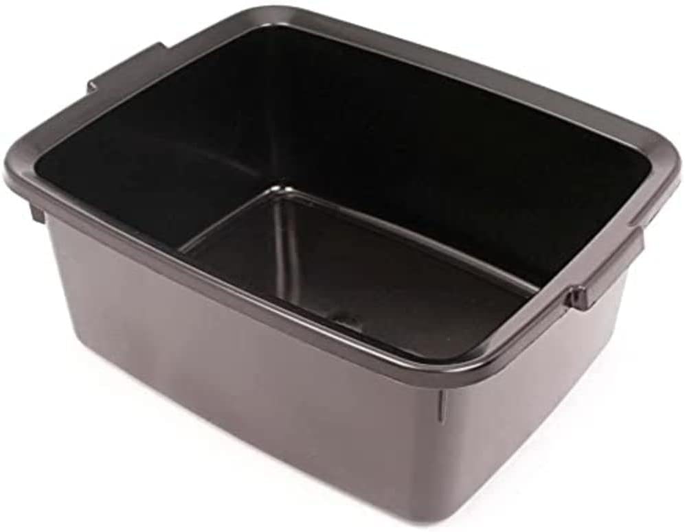 Addis Plastic Butler Large Rectangular Bowl 12.5 L Soft Black