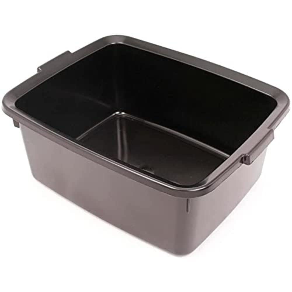 Addis Plastic Butler Large Rectangular Bowl, Soft Black, 12.5 Litre ,505607