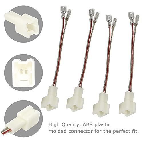 RED WOLF Car Door Speaker Wiring Harness Adapter to Connector