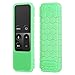 Fintie Protective Case for Apple TV 4K/ HD Siri Remote (1st Gen) - Honey Comb Lightweight Anti Slip Shockproof Silicone Cover for Apple TV 4K 5th 4th Gen Siri Remote Controller, Green Glow