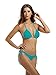 zeraca Women's Tie Side Bottom Triangle Bikini Swimsuits