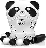 Teething Mitten for Babies - Teething Mitt for Infants - Baby Teething Toys for Boy | Girl - Teether Toys BPA Free - Chewing Glove with Pacifier Clip
