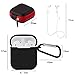 METEQI for AirPods Portable Case (Silicone Case+Hooks+Sport Strap+Headphone Case) Black
