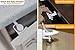 12 Pack Best Drawer Locks Child Safety, First Baby Cabinet Safety Latches No Tools, No Holes, Super Easy to Install, Strong Adhesive for Cupboard Locks Baby Proof, Amazing Child Proofing