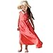 Urparcel Girls Beach One Piece Long Dress Bohemia Sundress Skirts Summer