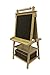 Little Partners Deluxe Learn 'N Play Toddler Easel for Kids, Two-Sided Art Center with Chalkboard, Magnetic Dry Erase Whiteboard, Paper Feed, Storage Bins, Paint Containers (Natural)