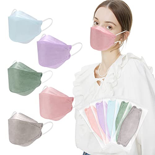 HNEE 50 Pack Adult KF94 Masks, Individually Packaged 4 Layers KF94 Mask