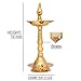 HASHCART® Brass Diya for Pooja Kerala Diya Diyas Diya Lamp for Puja Diwali Diyas, Traditional Samai Lamp Kutthu vilakku Panchmahal Deepam - Indian Diwali Gifts [ 10 inch, Set of 1 ]