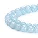 BRCbeads Natural Aqumarine Color Quartz Gemstone Loose Beads Faceted Round 6mm Purple Energy Stone Healing Power for Jewelry Making (M15)