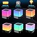 HOMPOT- Night Light Bluetooth Speaker, Touch Sensor Bedside Lamp Warm Light and Color Changing Alarm Clock, MP3 Player, USB, AUX, 4000mAh Battery Best Gift for Kids, Party, Bedroom, Outdoor.