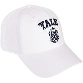Desert Cactus Yale University Baseball Hat Bulldogs Brimmed Embroidered Hats Cap Adjustable Cloth Strap Adult (Style D1) White