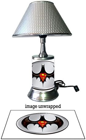 JS Batman Superman Symbol Lamp with Shade, Logo