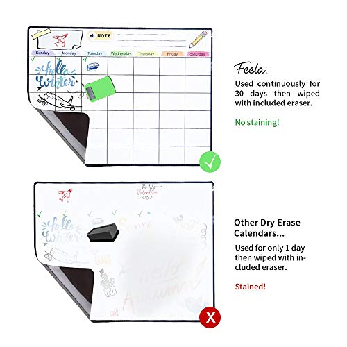 3 Magnetic+Calendar+Whiteboard+Refrigerator+Chalkboard