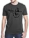 Banksy Mona Lisa Bazooka T-Shirt, Medium, Charcoal Gray