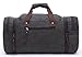 Canvas Duffel Bag, Aidonger Vintage Canvas Weekender Bag Travel Bag Sports Duffel with Shoulder Strap (Black)