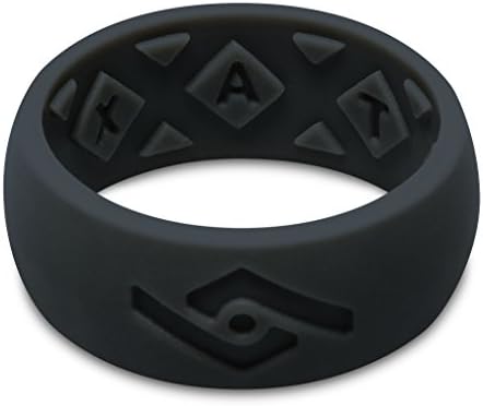 FIXATE FX8 X-VENT JET BLACK RING SIZE 12 SILICONE WEDDING BAND