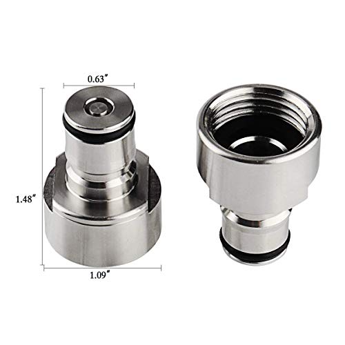Ball Lock Keg Coupler Adapter Sankey to Ball Lock Quick Disconnect