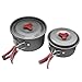 2-3/4-5 People Durable and Compact Camping Cookware Kit Cooking Gearthumb 3