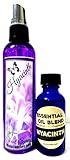COMBO Hyacinth 4oz Bottle of Scent Spray and 29.5 ml Bottle of Perfume oil