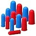 Pengxiaomei 12 Pieces Silicone Hot Glue Gun Finger Caps Silicone Finger Protectors for Hot Glue Wax Rosin Resin Honey Adhesives Scrapbooking Sewing in 3 Sizes (Blue and Red)
