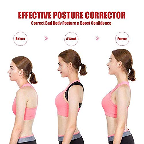 Posture Corrector for Women and Men - Effective Upper Back Brace for Clavicle Support - Corrects Slouching, Hunching & Bad Posture