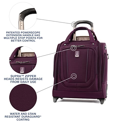 Travelpro Crew Versapack Rolling Underseat Carryon Bag, Perfect Plum, One Size Pricepulse