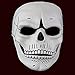 Cosplay Spectre 007 James Novelty Creepy Skull Skeleton Full Face Mask Gift for Halloween Party Costume Decorations, White