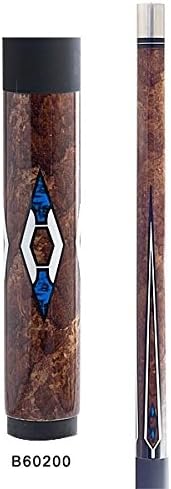Stryker B60200 Economy Maple Pool Cue Stick Walnut Stain w/ Wht Accents + Linen Wrap