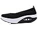 DADAWEN Women's Athletic Casual Slip-On Toning Walking Shoe Black US Size 10/Asia Size 42/26cm