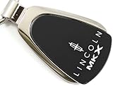 Lincoln MKX Black Teardrop Key Fob Authentic Logo Key Chain Key Ring Keychain Lanyard