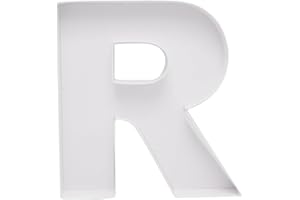 DYLCYPHERIA Cardboard Letter Fillable Charcuterie Board Candy Food Tray, 12.2 inch, Party Event Decoration (R Shape)