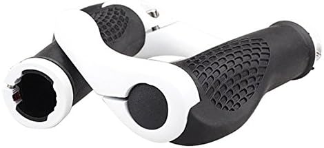 Winow Rubber Mountain MTB Bike Bicycle Cycling Lock-On Handlebar Vice Grips End,4 colors (White)