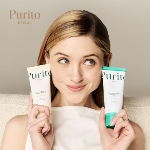 PURITO Mighty Bamboo Panthenol Cream, 10% Panthenol for Blemish Recovery & Glow Boost, Post-Acne Moisturizer, Silicone-Free, Non-Comedogenic, Vegan, Korean Skincare, 3.38 fl oz / 100ml
