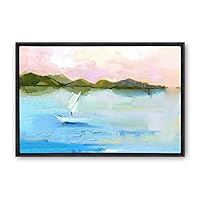 Framed Canvas Wall Art Color Abstract Canvas Prints Home Artwork Decoration for Living Room,Bedroom - 16x24 inches