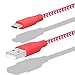 Micro USB Cable, [6ft 4 Pack] Fasgear High Speed 2.0 USB A to Micro USB Braided Fast Charging Compatible with Android Smartphone Galaxy S7, S6, S5, Note4, HTC M9 and More (Black,Golden,Red,Purple)