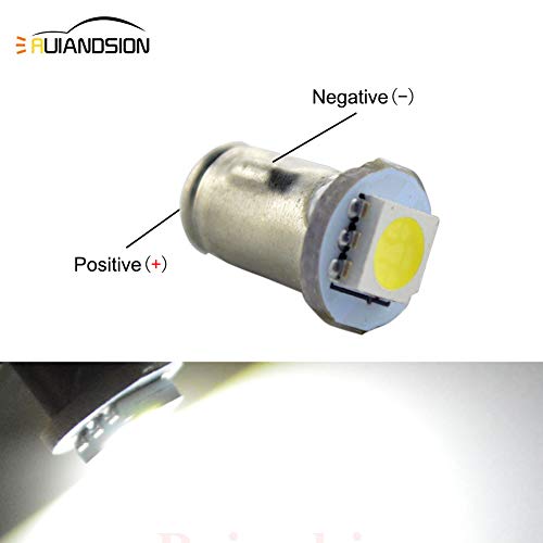 Ruiandsion Dashboard Light LED Bulbs BA7S 5050 1SMD 30lm White 12V Auto