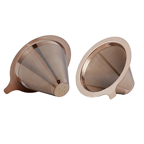 GVODE Pour Over Coffee Maker with Reusable Stainless Steel Mesh Filter