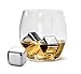 Oggi Stainless Steel Reusable Ice Cubes Chilling Stones Including Ice Tong for Whiskey and Beverages - Set of 8