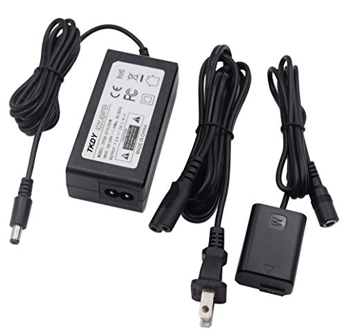 AC-PW20 AC Power Adapter Supply and Fully Decoded DC Coupler kit Replacement for NP-FW50 Battery Sony Alpha Sony a3000, a5000, NEX-5, NEX-5A, NEX-5C, NEX-5H, NEX-5K, NEX-3, NEX-3A.