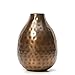 Hosley Set of 3 Metal Bud Vases - Your Choice of Colors. 4.5 Inch High. Ideal Accent Piece for Coffee and Side Tables as Well as Dried Floral Arrangements (3-Antique Bronze Finish)