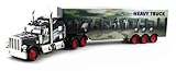 Heavy City 12 Semi Electric RC Truck Full Cargo Trailer 1:36 Scale RTR Ready To Run, Rechargeable