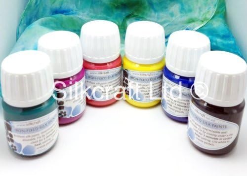 Silkcraft Silk Painting Iron Fixed Silk Paints 30Ml - (Colour Choices Available!) - Yellow